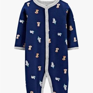 Carter's Baby Boys' Cotton Snap-up Sleep N Play (Navy Blue/Koala)